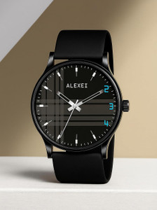Alexei Tuton Black/Liner Edition LDBK3007CW-Black Edition | Premium Silicone Belt | Durable & Trendy Analog Watch  - For Men