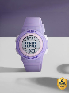 Carlington Junior 9123 Purple Carlington Kids series Multi Function Working Digital Watch - For Boys & Girls