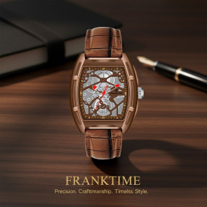 FRANKTIME Gears of Time Printed Mechanical Series Analog Watch - For Men