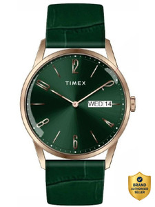 TIMEX TWEG25509 Trendline Round 41mm Green Dial Analog Watch - For Men