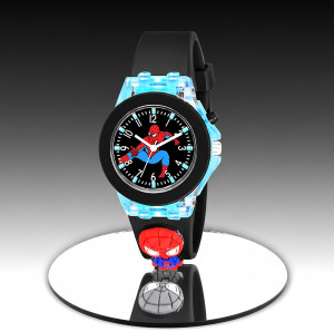 Razyloo Kids Edition 3D Cartoon Analog Watch with Light Happy Colorful and Durable Watch Beautiful Glowing Lights Wrist Watch for Unisex With Fun Design Adjustable Strap घड़ी - लड़कों और लड़कियों के लिए