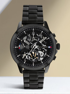 TOMMY HILFIGER TH1710478 Tommy Hilfiger Multifunction Black Dial Black Stainless Steel Strap Analog Watch  - For Men