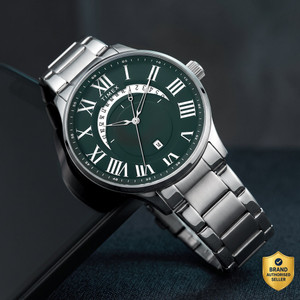TIMEX Date, Green Round Dial Analog Watch - For Men