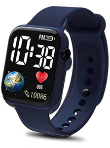 KIMY Kids' sports watch: good quality silicone LED digital display The most recent and cutting-edge design for a black LED display. Digital Watch  - For Boys & Girls