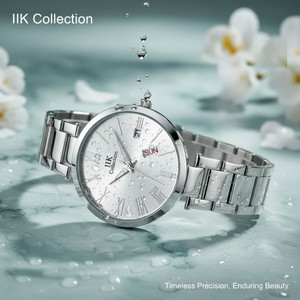Dnd Stylewatch IIK Collection IIK-2048W-DND Watch for Women Silver Studded Day & Date ...