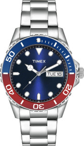TIMEX Blue Dial Day-Date Men's Watch TW000Z601 - Image 1