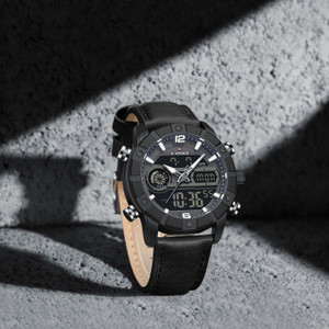 NAVIFORCE NF9263 Black Strap Grey Dial Analog-Digital Watch - Image 6