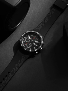 FCUK Beat Beat by FCUK Black Textured Dial | Unisex Black Analog Watch Analog Watch  - For Men & Women