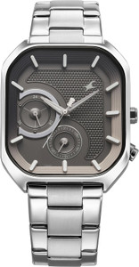 Fastrack Fastrack Groove Groove Multifunction Anthracite Dial Metal Strap Guy's with Lume indices Analog Watch  - For Men