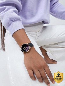 Joker & Witch Aster All Black PU Strap Watch Analog Watch  - For Women