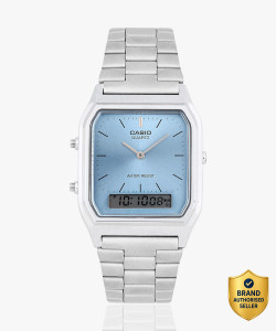 CASIO AQ-230A-2A1MQYDF Vintage Blue Dial Watch - Image 6