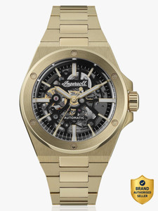 Ingersoll I15001 Automatic Black Skeleton Dial With Lifetime Warranty Analog Watch - For Men
