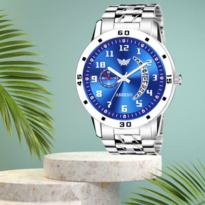 ABREXO Abx8888-Blue BL-Blue Dial Silver Bracelet Date Functioning Watch For Boys Analog Watch – For Boys