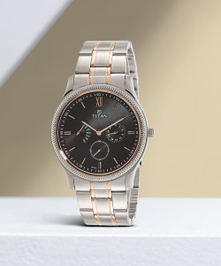 Titan NQ1768KM01 Classique Retrogrades Analog Watch - For Men