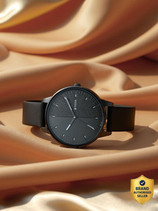 Titan NP2648NL01 Titan Workwear Gradient Black Dial Black LeatherStrap Analog Watch - For Women