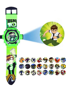 TONSY 24 Images Digital Kids Projector Multifunction Kid's Boys Ben 10 Ben 10 Projector Digital Green Kids Boy's Watch Digital Watch  - For Boys & Girls