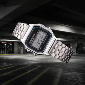 MAALAXMITRADRES Digital Silver Square Dial Watch - Image 6