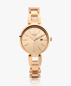 Titan NP2642WM01 Titan Raga Viva RoseGold Dial RoseGold MetalStrap Analog Watch - For Women