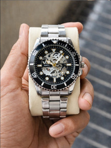 dhanshree 044 Men's Green Skeleton Dial Watch - Image 5