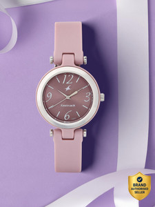 Fastrack NP68015PP03 Fastrack Trendies Pink Dial Pink Silicone Strap Analog Watch  - For Girls