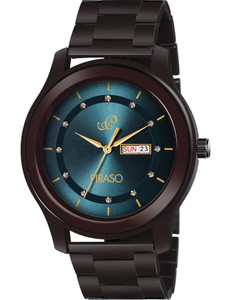 PIRASO D&D C22 Blue Dial Brown Chain Watch for Boys - Image 6