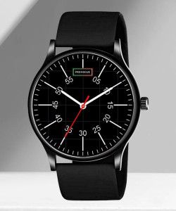 PROVOGUE PV-BK106-Blk Silicone Strap Black Analog Watch  - For Men