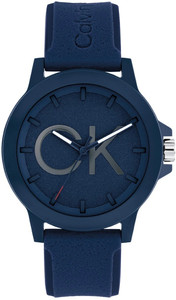 Calvin Klein Ck Reset Reset Qtz Basic Navy Round Dial 's / Analog Watch  - For Men