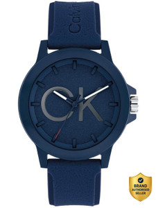 Calvin Klein Ck Reset Reset Qtz Basic Navy Round Dial 's / Analog Watch - For Men