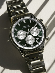 French Connection Chrontide CHRONTIDE Green Sunray Round Dial | Chronograph Watch for Men's Analog Watch  - For Men
