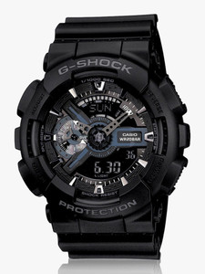CASIO GA-110-1BDR G-SHOCK GA-110-1BDR Black Dial Resin Strap Analog-Digital Watch  - For Men