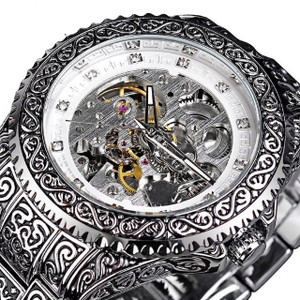 Olmeca Treasured Object d'art Artistic Value Classic Skeleton Evocative In Period Style Analog Watch  - For Men & Women