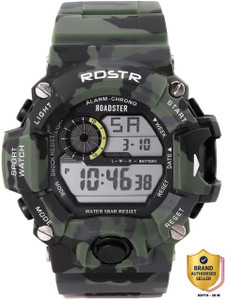 Roadster RDSTR-8810-ARMY-GREEN Men Grey Dial Analogue and Digital Multi Function Analog-Digital Watch - For Boys