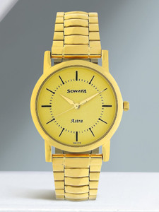 SONATA NP77049YM01 Low cost - Astra Analog Watch  - For Men