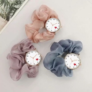 CUZWAVE Scrunchies Watch With Classic and Unique Scrunchies Strap Korean style Fashion watch Analog Watch - For Girls