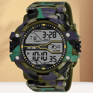 HALA ARMY Military Watch Multi-Function Stylish Sports Silicon Strap & Attractive Look Digital Watch  - For Boys