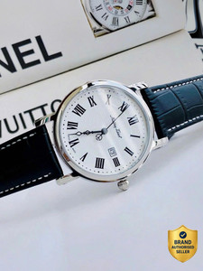 Mathey-Tissot HB611251ABR Swiss Made City Leather Quartz Ronda 505 H3 Movement White Dial Analog Watch  - For Men