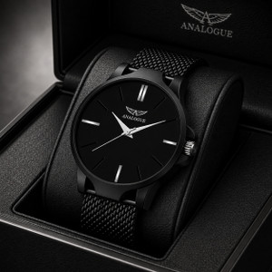 ANALOGUE Midnight Blue Mesh Strap Analog Watch - Image 6
