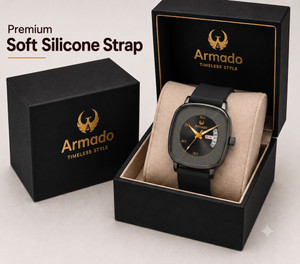 Armado Day And Date Wrist Watch for Boys Black - Image 1