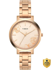 TIMEX Rose Gold Dial Analog Watch  - For Women
