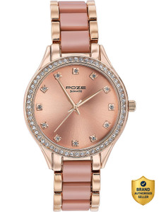 Sonata Poze Color Sway Quartz Rose Round Dial Women's Watch - Image 6