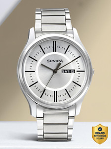 Sonata ESSentials Silver Dial Silver SS Strap Analog Watch - Image 6