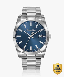 Mathey-Tissot H450ABU Swiss Made Mathy I Quartz Ronda 515 H3 Movement Blue Dial Analog Watch - For Men