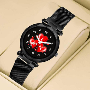 RUSTET I LOVE U Magnet Strap Girls Women All Magnetic Chain Analog