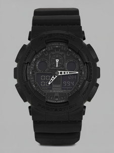 CASIO GA-100-1A1DR G-SHOCK GA-100-1A1HDR Black Dial Resin Strap