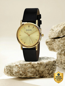 Sonata NP7987YL01W Black Leather Strap Analog Watch - Image 6