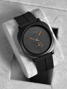 Loretta LT-901 Black Waterproof Square Dial & Silicone Belt with Magnetic Closure Analog Watch  - For Men