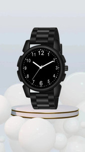 MAHAVIRA COLLECTION J-16 12-52 202 BLACK Fast Selling Analog Rubbers Strap Black Designer watch for men Analog Watch  - For Men