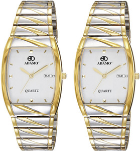 ADAMO 9315BM01-9315BM01 Watchs DAY AND DATE FUNCTIONING White Dial