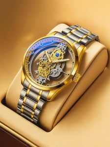 SHRISYAMEN Limited Edition Round Dial Gold Analog Watch  - For Men