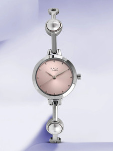 Titan NP2576SM01 Titan Raga Viva Pink Dial Silver Metal Strap Analog Watch  - For Women